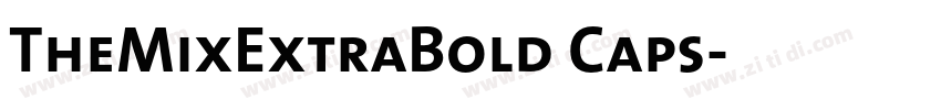 TheMixExtraBold Caps字体转换